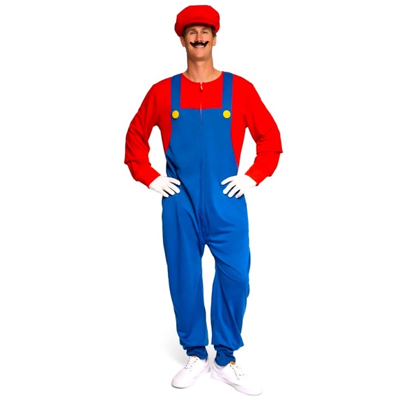 🔧 NWT! Tipsy Elves Unisex Super Plumber Costume - Picture 2 of 14